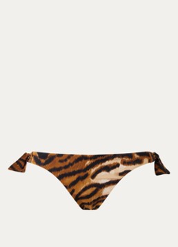 Chantelle Dames Vita tanga bikinislip met tijgerprint in de kleur Bruin