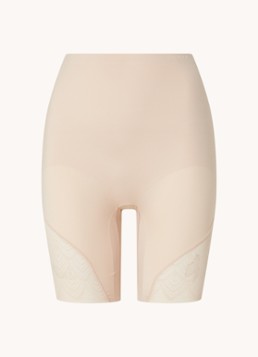Chantelle Dames High waisted corrigerende short met kant in de kleur Beige
