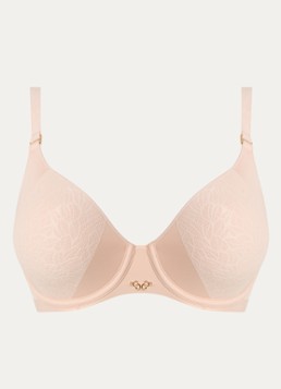 Chantelle Dames Voorgevormde T-shirt bh met mesh in de kleur Beige