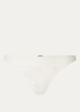 Chantelle Dames Tanga van mesh in de kleur Gebroken wit