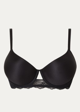 Chantelle Dames Voorgevormde T-shirt bh met kant in de kleur Zwart