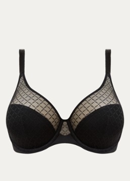 Chantelle Dames Beugel bh met opengewerkt dessin in de kleur Zwart