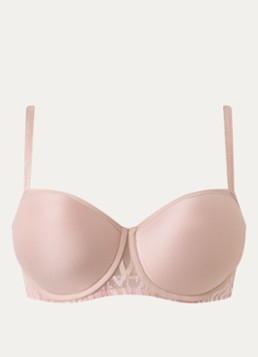 Chantelle Dames Electra beugel bh van mesh met borduring in de kleur Oudroze
