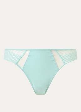 Chantelle Dames Play tanga met kant in de kleur Mint