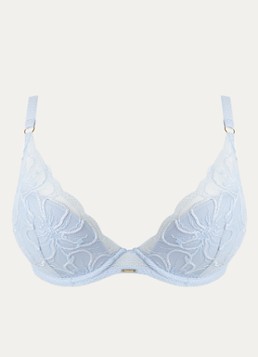 Chantelle Dames Fleurs voorgevormde plunge bh met borduring in de kleur Lichtblauw