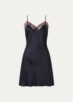 Chantelle Dames Slipdress met kant in de kleur Indigo