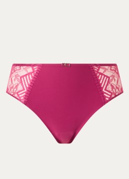 Chantelle Dames Origins high waisted naadloze slip met kant in de kleur Fuchsia