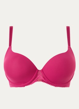 Chantelle Dames Origins voorgevormde T-shirt bh met kant in de kleur Fuchsia