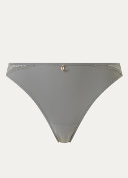 Chantelle Dames Li tanga met kant in de kleur Bronsgroen