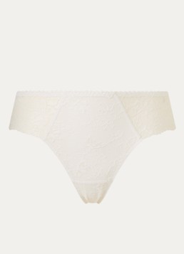 Chantelle Dames Crush high waisted slip met kant in de kleur Gebroken wit