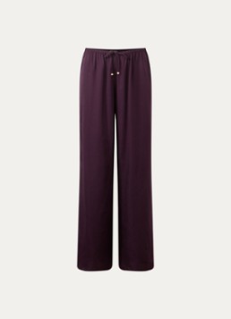 Chantelle Dames Wide fit pyjamabroek met trekkoord in de kleur Aubergine