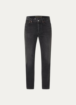 Denham Heren Ridge straight leg jeans met gekleurde wassing in de kleur Zwart, maat: W36/L32