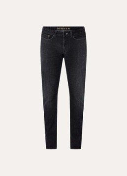 Denham Heren Razor slim fit jeans met gekleurde wassing in de kleur Antraciet, maat: 31/34