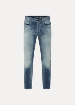 Denham Heren Razor slim fit jeans met donkere wassing in de kleur Indigo, maat: 34/34