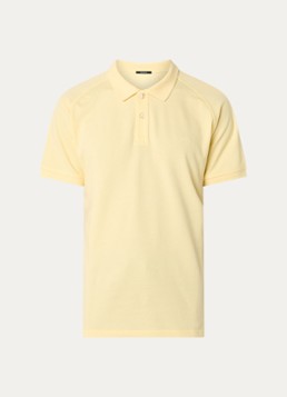 Denham Heren Brian regular fit polo met logoborduring in de kleur Geel, maat: XL