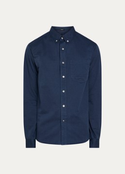 Denham Heren Guilty regular fit overhemd met borstzak in de kleur Donkerblauw, maat: XL