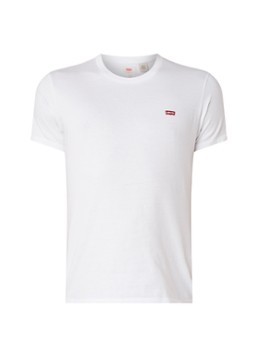 Levi's Heren Basic T-shirt van katoen met logo in de kleur Wit
