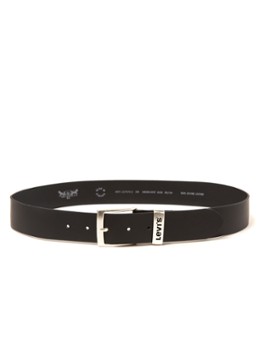 Levi's Heren New Ashland riem van leer in de kleur Zwart