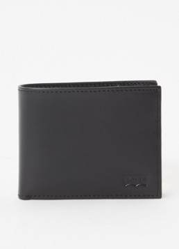 Levi's Heren Batwing bifold portemonnee van leer in de kleur Zwart