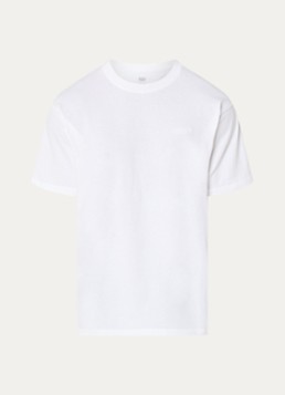 Levi's Heren T-shirt met logoborduring in de kleur Wit