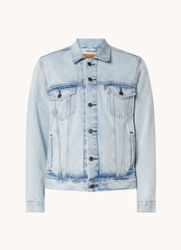 Levi's Heren The Trucker spijkerjas met steekzakken in de kleur Lichtblauw