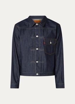 Levi's Heren Spijkerjas van katoen met borstzak in de kleur Indigo