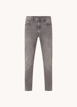 Levi's Heren 512 tapered fit jeans met gekleurde wassing in de kleur Antraciet