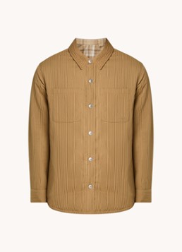 Levi's Heren Bryant reversible overshirt met ruitdessin in de kleur Camel