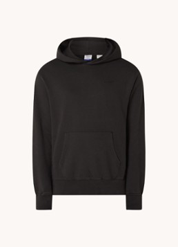 Levi's Heren Hoodie met logoborduring in de kleur Zwart
