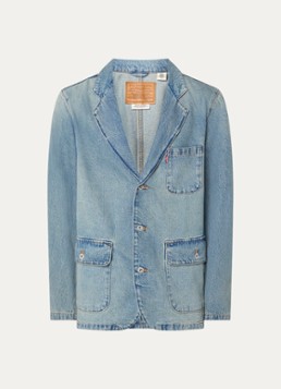 Levi's Heren Mission spijkerjas met klepzakken in de kleur Indigo