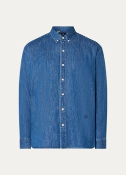 Levi's Heren Regular fit overhemd van chambray met borstzak in de kleur Indigo