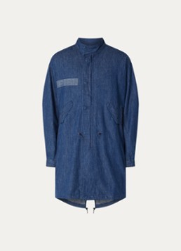 Levi's Heren Parka van chambray in de kleur Indigo