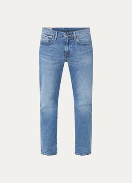 Levi's Heren 502 tapered jeans met medium wassing in de kleur Indigo
