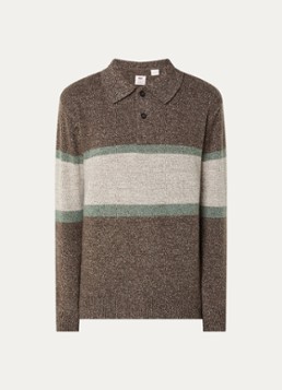 Levi's Heren Fijngebreide trui in wolblend met polokraag in de kleur Bruin