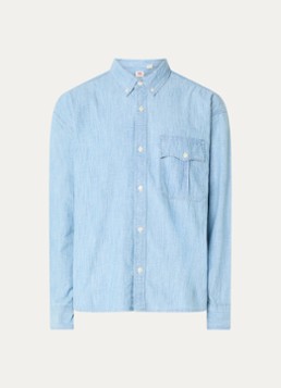 Levi's Heren Regular fit overhemd van chambray in de kleur Indigo