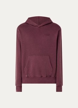 Levi's Heren Hoodie met logoborduring in de kleur Bordeauxrood
