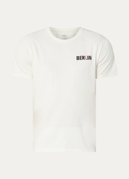 Levi's Heren T-shirt met logo in de kleur Gebroken wit