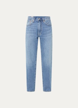 Levi's Heren 555 straight fit jeans met medium wassing in de kleur Indigo