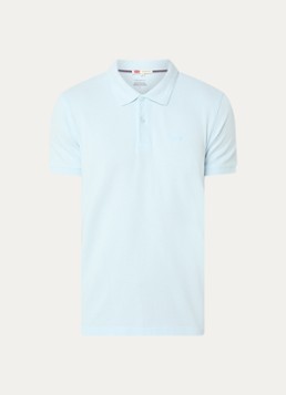 Levi's Heren Regular fit polo met logoborduring in de kleur Lichtblauw