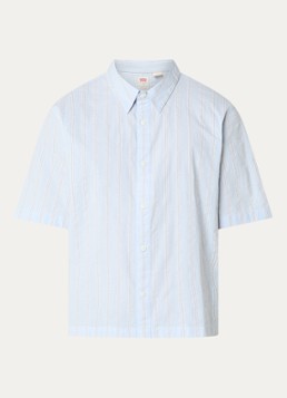 Levi's Heren Lama comfort fit overhemd met streepprint in de kleur Lichtblauw