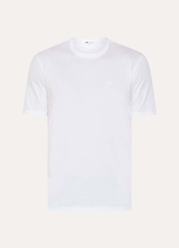 Levi's Heren T-shirt met logoborduring in de kleur Wit