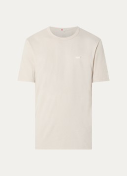 Levi's Heren T-shirt met logo in de kleur Creme