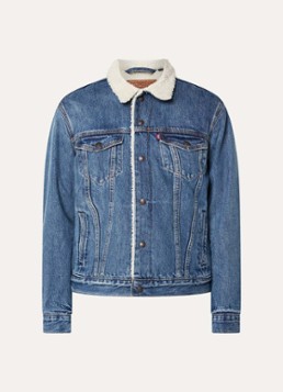 Levi's Heren Type 3 spijkerjas met teddy voering en borstzakken in de kleur Indigo