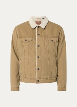 Levi's Heren Jack met teddy voering en borstzakken in de kleur Camel