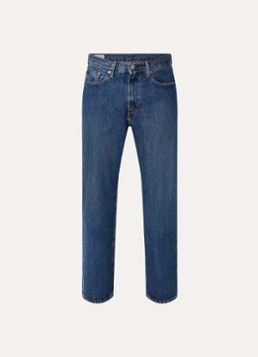 Levi's Heren 568 straight leg jeans met medium wassing in de kleur Indigo