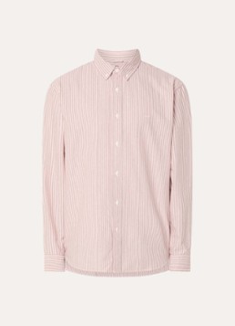 Levi's Heren Waylon regular fit overhemd met streepprint in de kleur Zalmroze