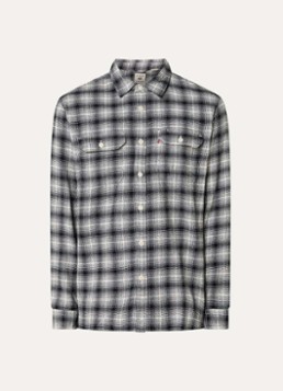 Levi's Heren Jackson regular fit overshirt met ruitdessin in de kleur Zwart