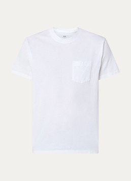 Levi's Heren T-shirt met borstzak in de kleur Wit