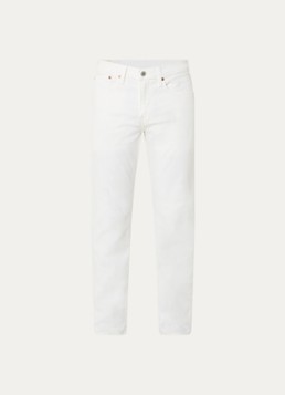Levi's Heren 502 tapered jeans in gekleurde wassing in de kleur Wit