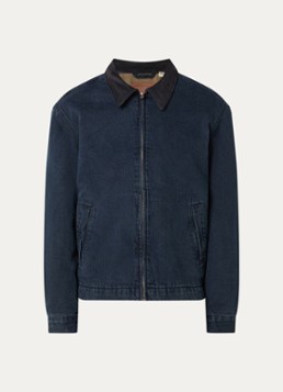 Levi's Heren Castro spijkerjas met details van corduroy in de kleur Indigo